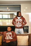 Conflicted Brown Hoodie